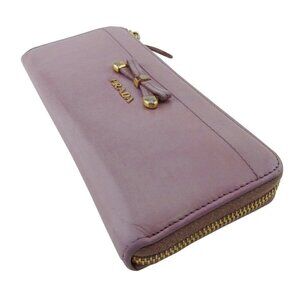 PRADA Purse Purple Pink Beige Women Authentic secondhand